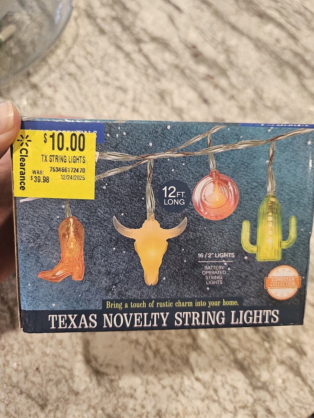 Texas Novelty String Lights - Multicolor Rustic Holiday Décor